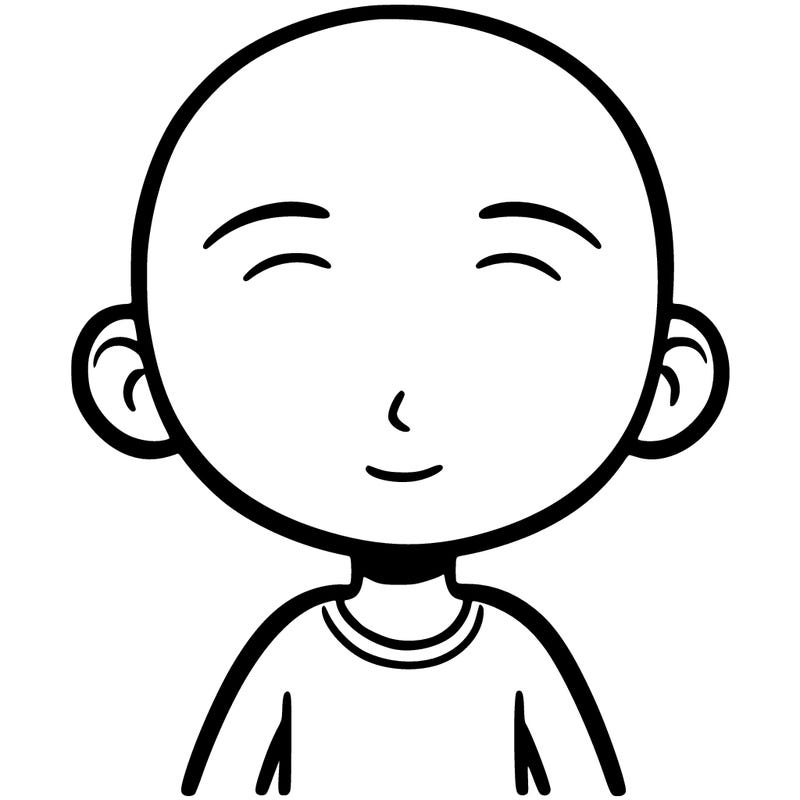 a person with no hair