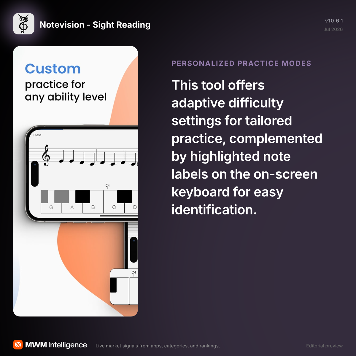 Notevision - Sight Reading - Education App | MWM