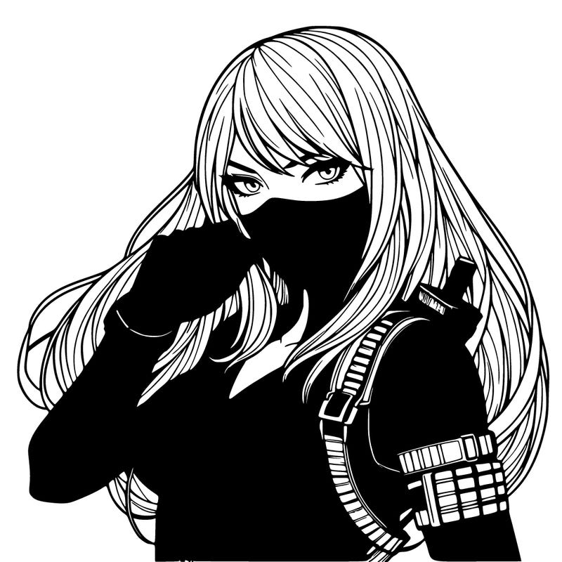 bad-girl spy woman high detail