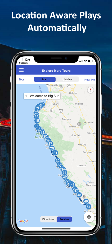 Big Sur Highway GPS Audio Tour - Travel App | MWM