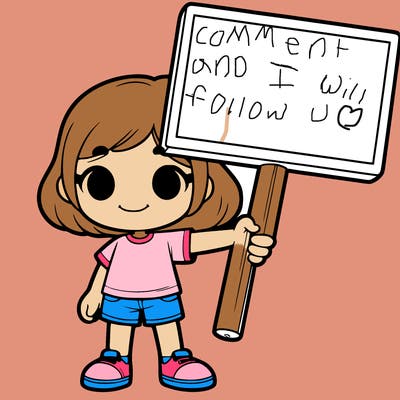 girl holding a big sign