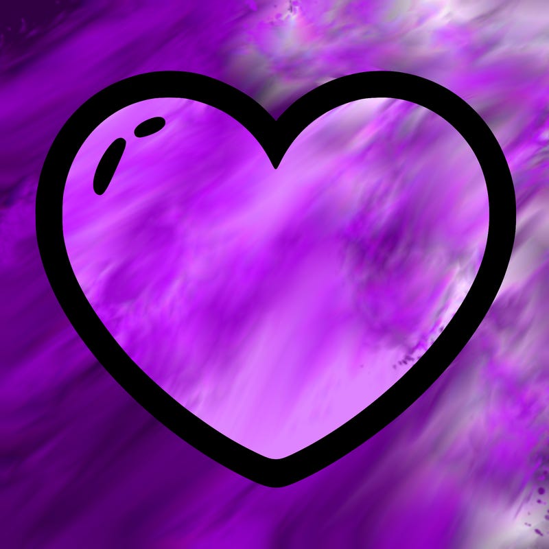 a blank heart