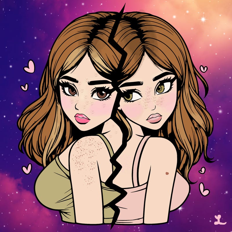 realistic girl split