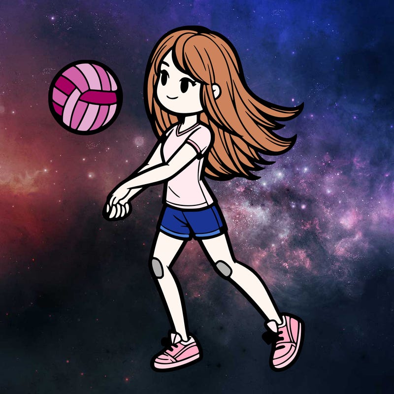 volleyball girl realistic