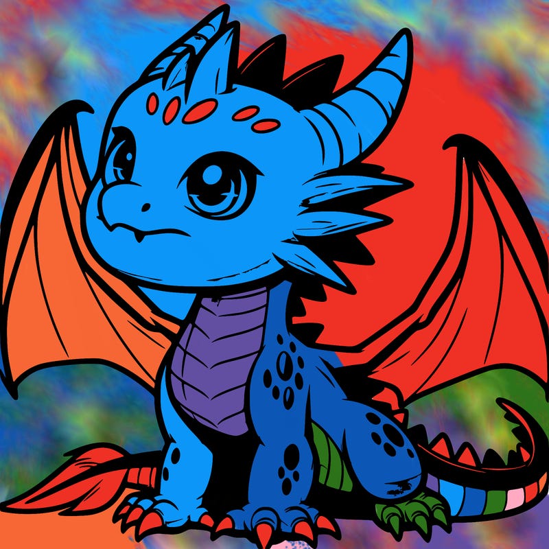 fierce baby night dragon