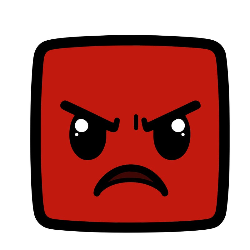 anger square face from emotion