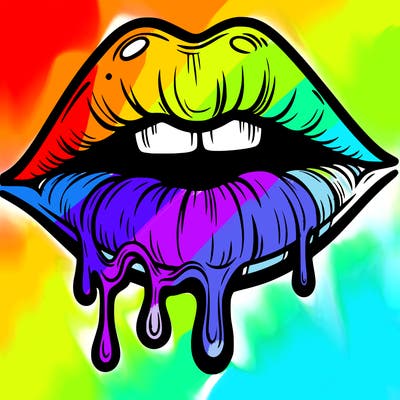 lips that look realistic and drip