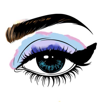 eye closed realistic