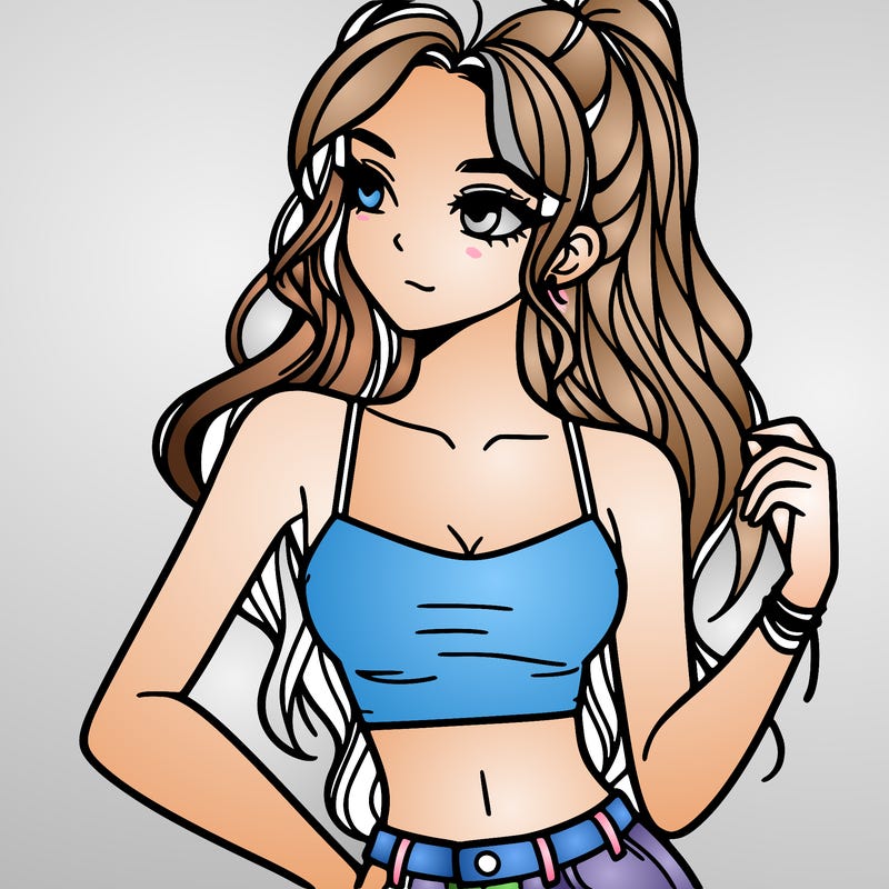girl in crop top