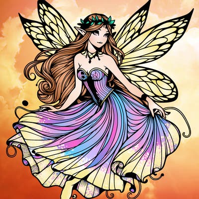 realistic mythical fairy