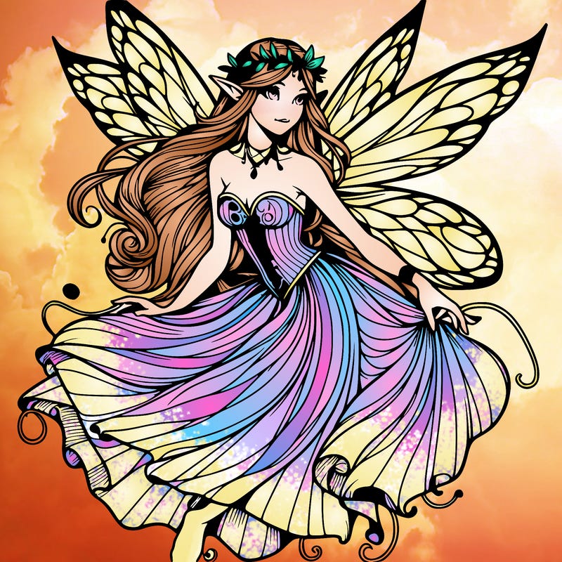realistic mythical fairy