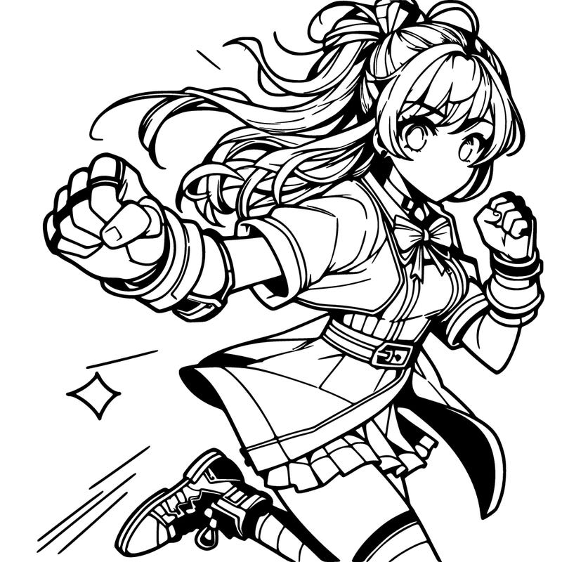 manga character female action