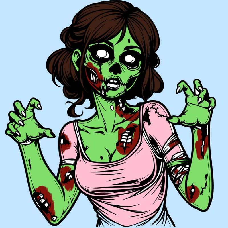 realistic zombie girl