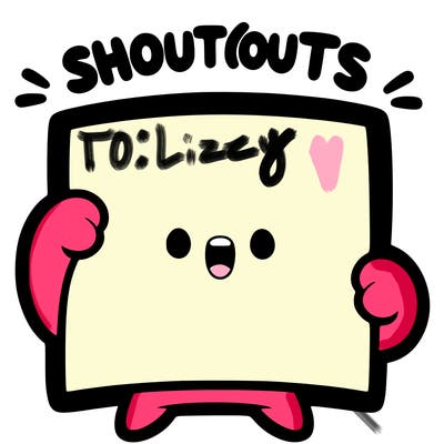 blank canvas that says above it shoutouts