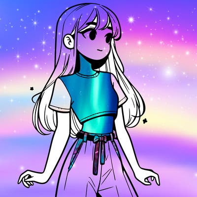 girl in a cute crop top