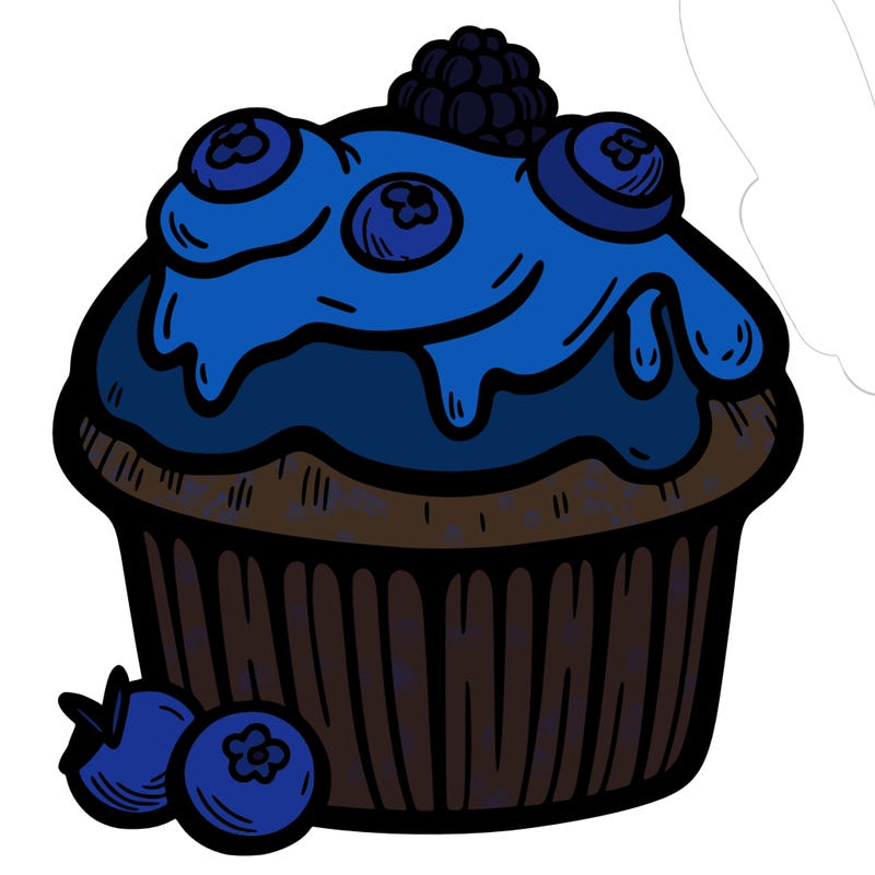 blueberry muffin cupcake