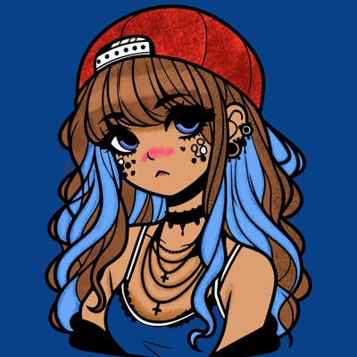 scene girl aesthetic