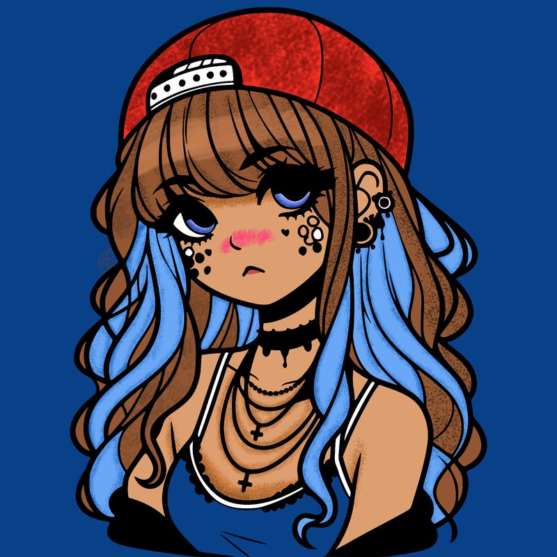 scene girl aesthetic