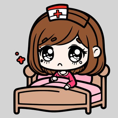 a sick girl
