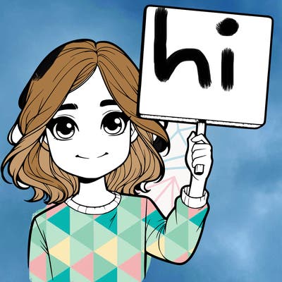 realistic girl holding up a sign