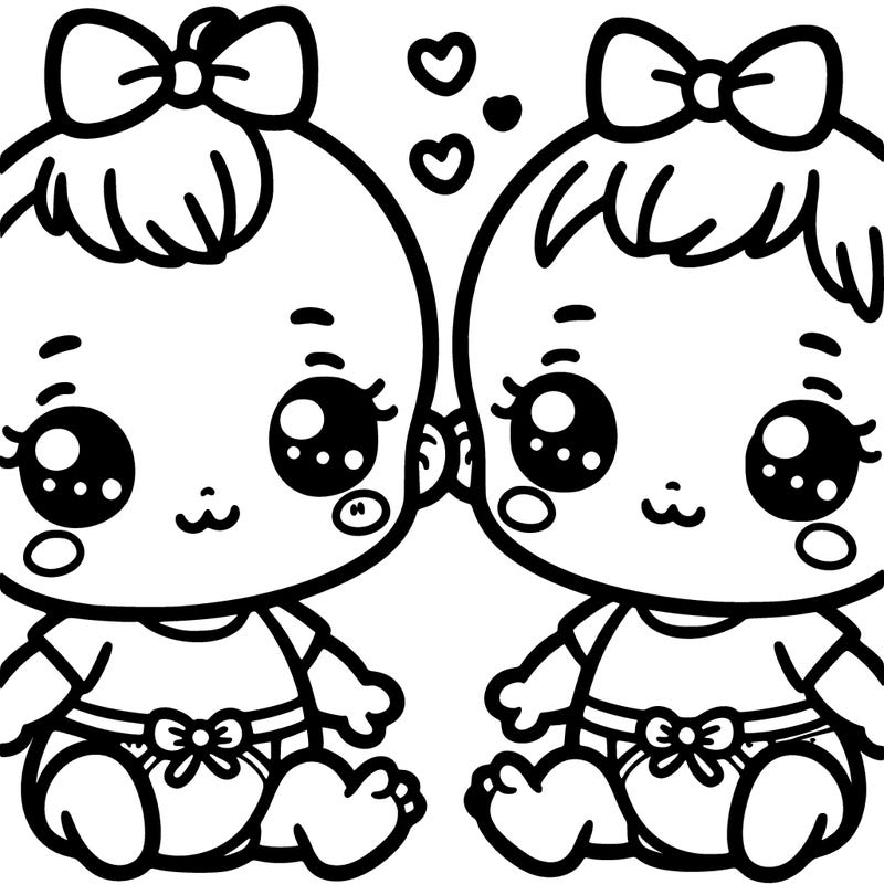 cute baby twins