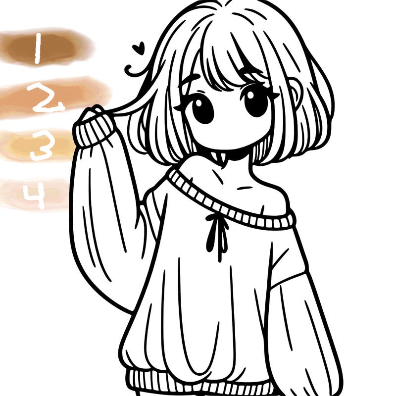 girl in baggy sweater hanging off her shoulder