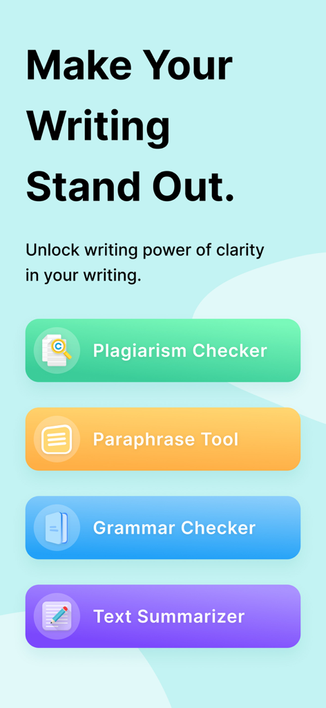 Panel de la aplicación Prepostseo con detector de plagio, herramienta de parafraseo, corrector gramatical y resumidor de texto