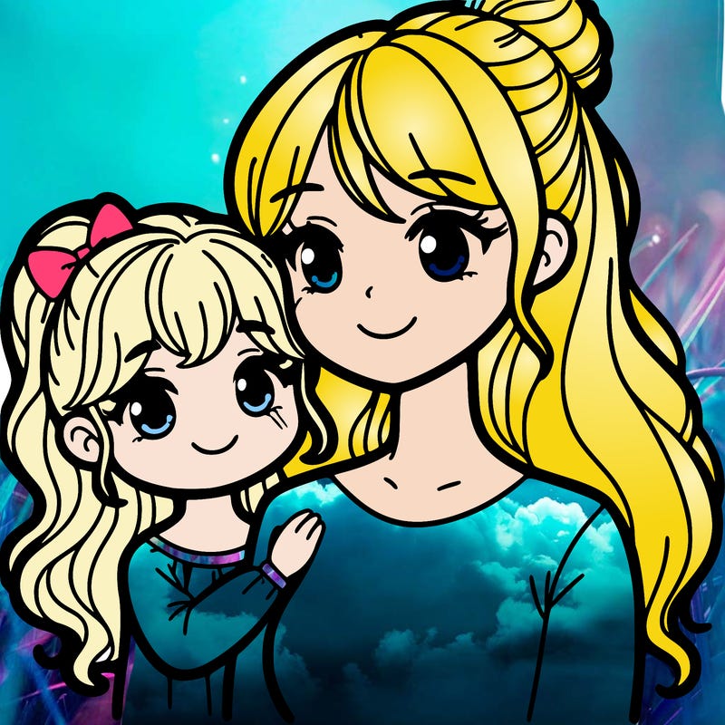 mom and daughter