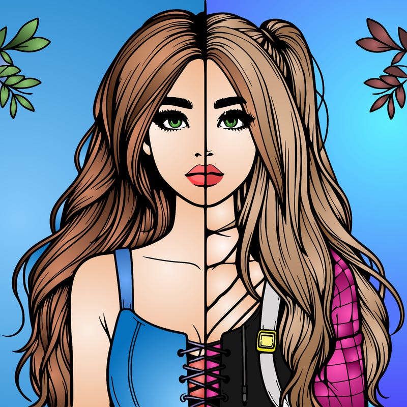 realistic girl split