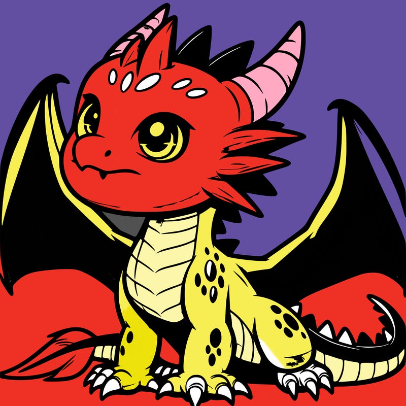 fierce baby night dragon