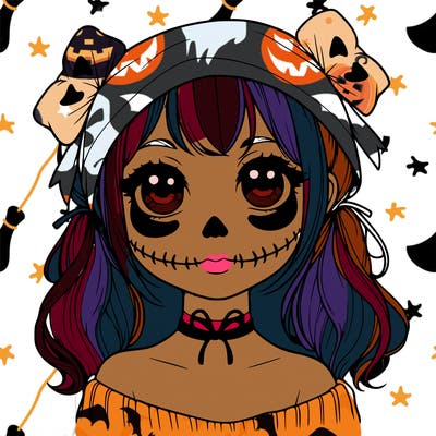 realistic girl halloween