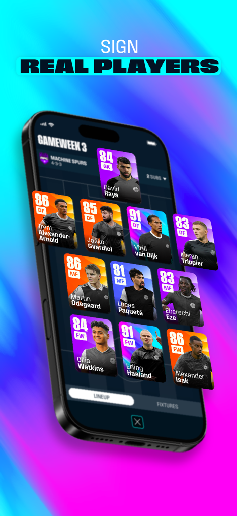 CLUB - Football Manager Game - Plantilla de cartas de jugadores reales en el juego CLUB Football Manager