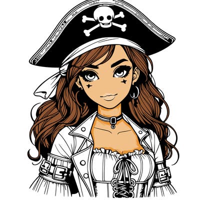 realistic pirate girl
