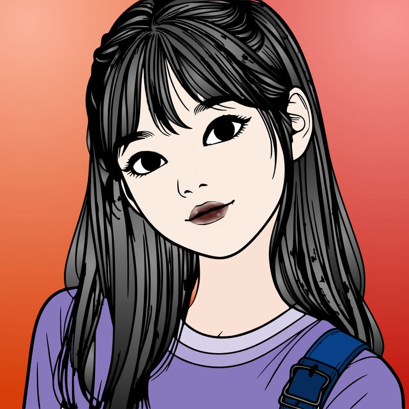 a realistic korean teenage girl