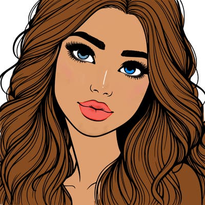 beautiful realistic girl