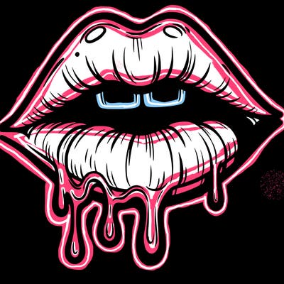 lips that look realistic and drip