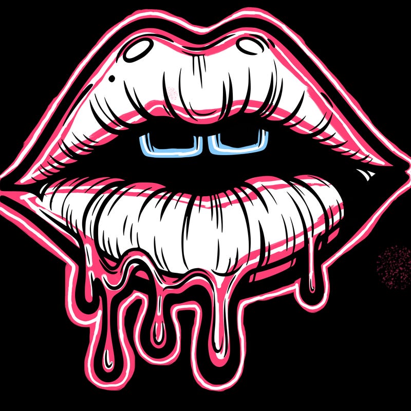 lips that look realistic and drip
