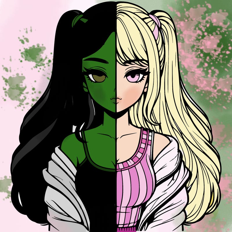 realistic girl split