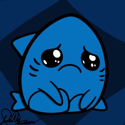 sad shark