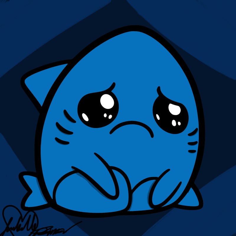 sad shark