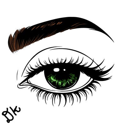 eye closed realistic