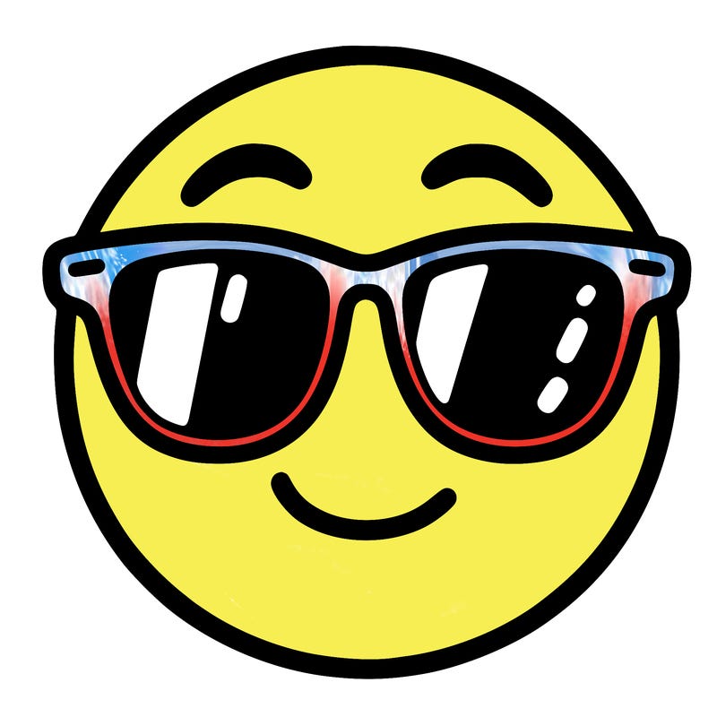 emoji with sunglasses