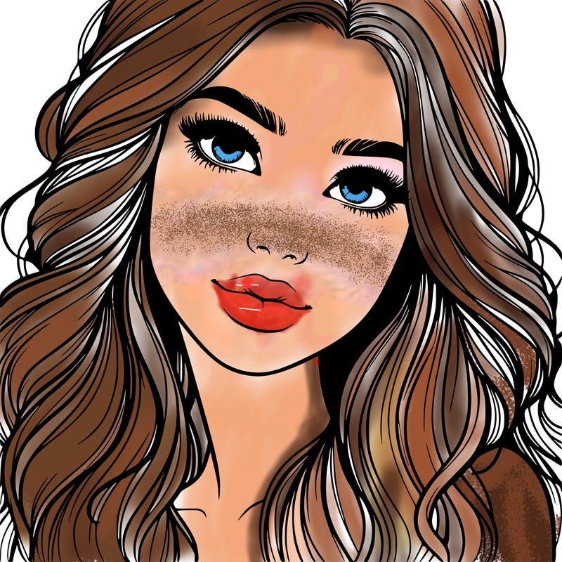 beautiful realistic girl