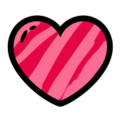 a blank heart