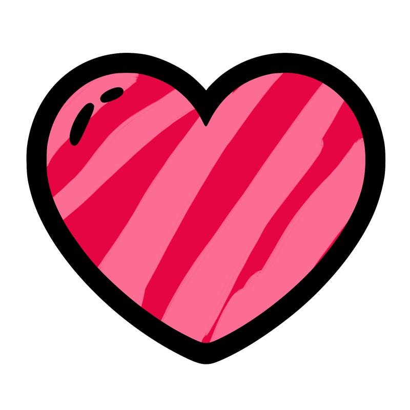 a blank heart