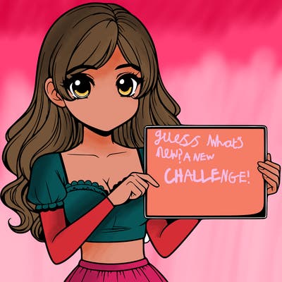 realistic pretty girl holding blank sign