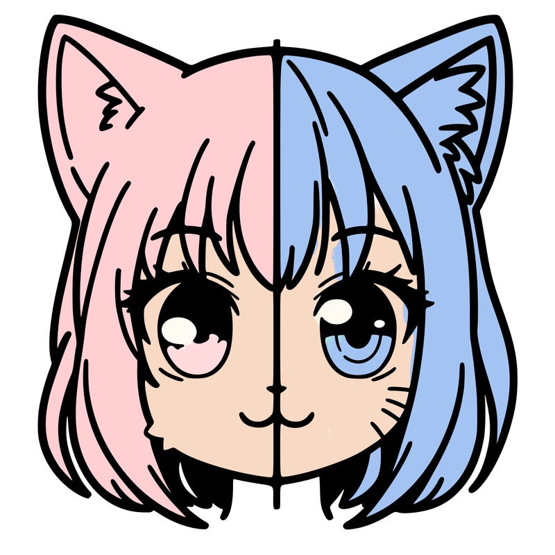 half cat half anime girl