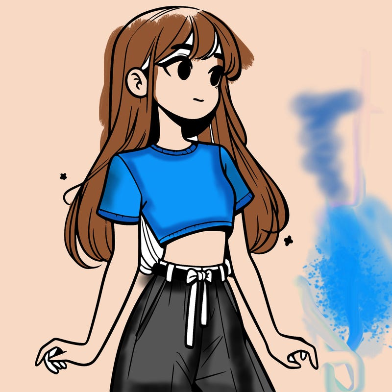 girl in a cute crop top