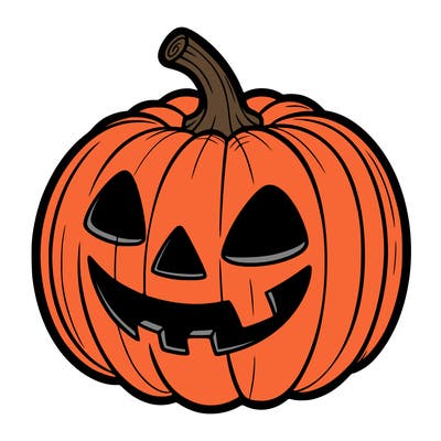 a halloween jack o lantern