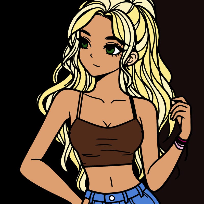 girl in crop top